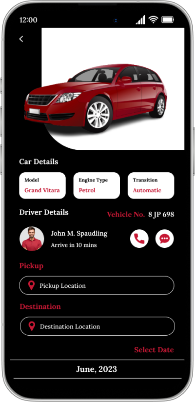 Car Rental booking app