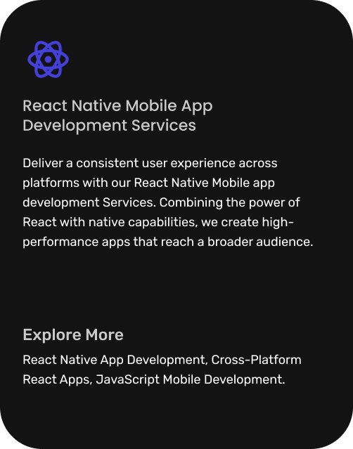 React Native Mobile App Development Services