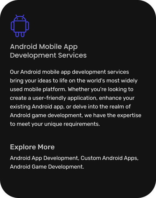 Android Mobile App Development Services