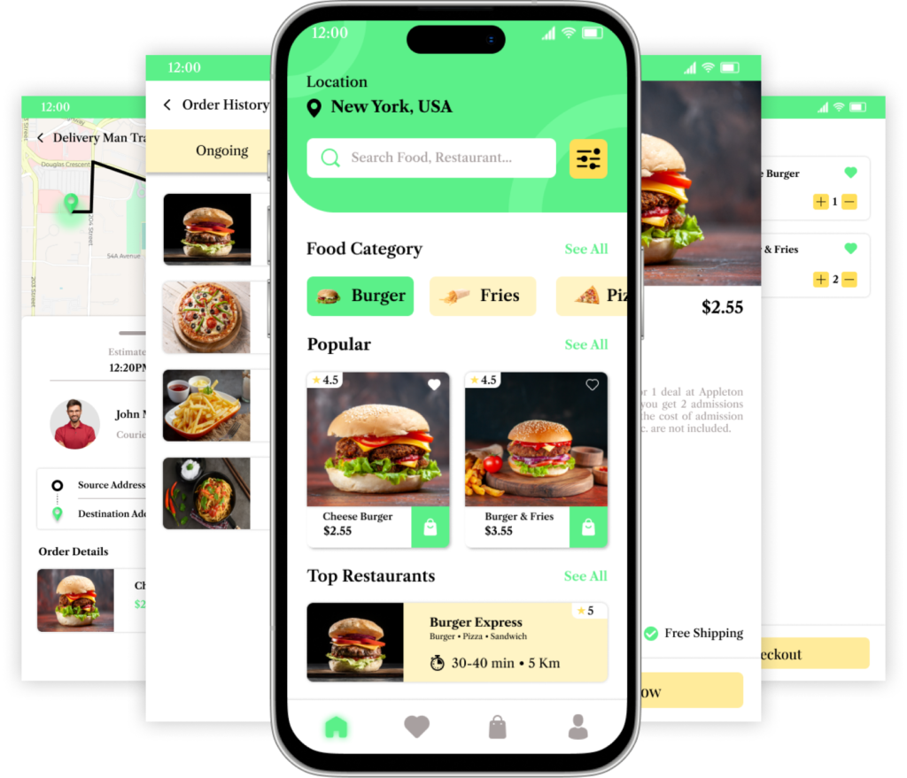 Food Delivery App screen